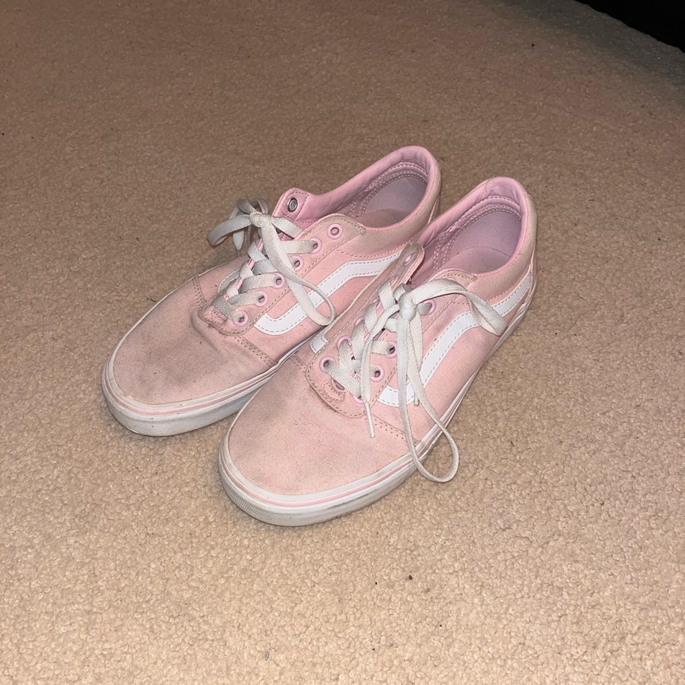 Vans Women's Pink Canvas Sneakers